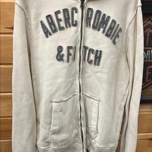Abercrombie & Fitch Cream Men's Sweater